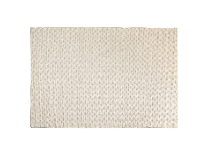  Quentin - tapis rectangulaire 300x400cm en laine tissée couleur blanc  - Conforama A