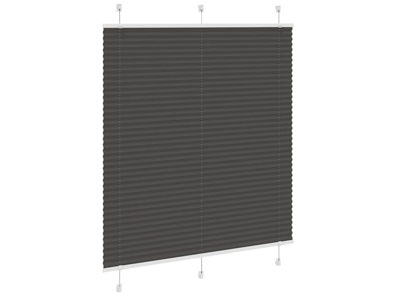  Store plissé, store de fenêtre noir 120x150 cm largeur du tissu 119,4cm polyester cf46929  - Conforama C