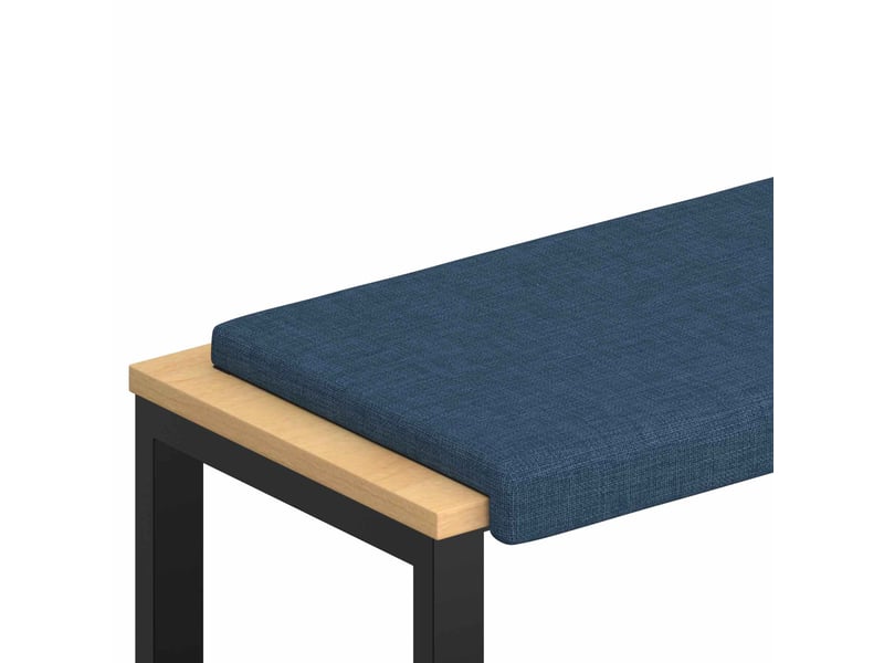Coussin de banc, coussin d'assise, coussin de canapé tissu bleu profondeur 35 cm cf53776 - Conforama A