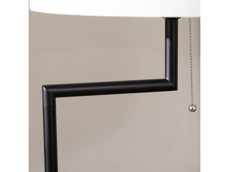  Stehleuchte mit usb-anschluss und ablage, 40 w standlampe creme, ø40 x 168 cm, stahl  - Conforama E