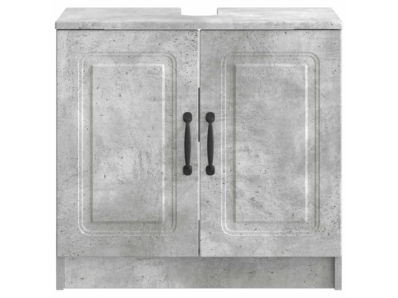  Meuble sous lavabo de salle de bain utrecht gris béton cf64934  - Conforama D