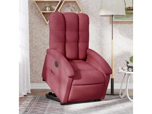 Fauteuil relax électrique  <strong></strong> Tissu rouge