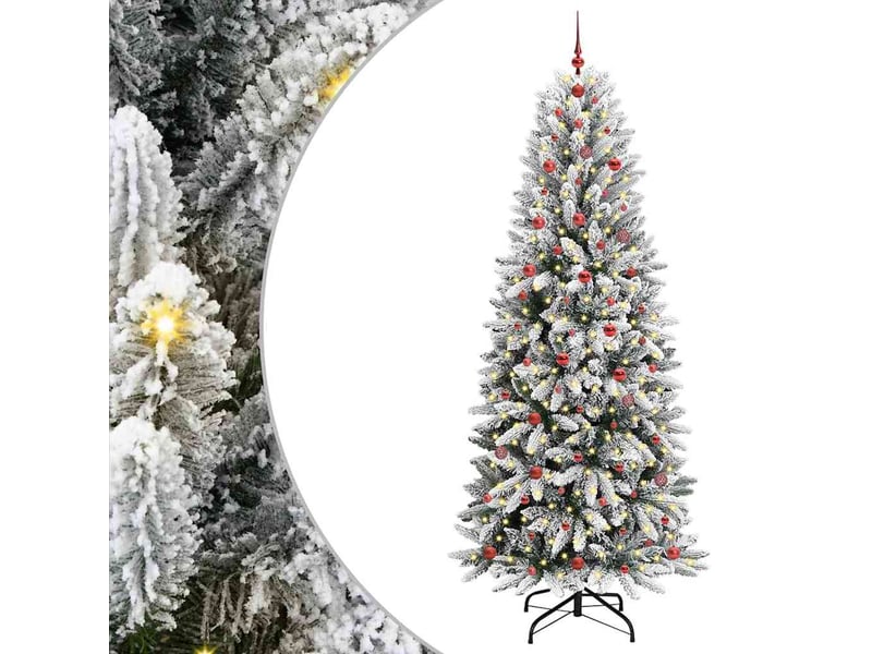  Sapin de noël - arbre de noël artificiel blanc 240 cm  - Conforama A