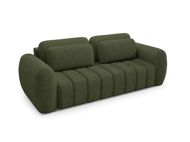 Canapé contii premium avec fonction de couchage couleur : quelle vert fonce - Conforama C