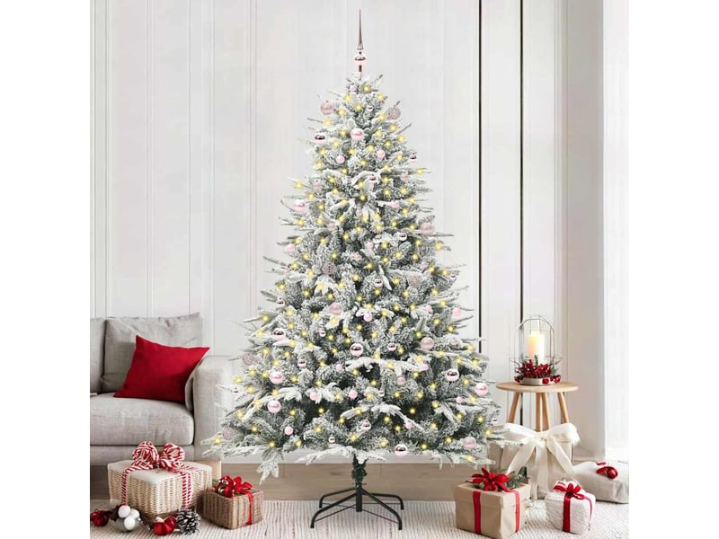  Sapin de noël, arbre de noël artificiel pré-éclairé avec ensemble de boules cf61640  - Conforama B
