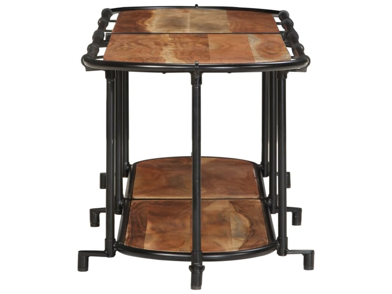  Meuble tv - banc tv - meuble de rangement 160x42x40 cm bois d'acacia massif  - Conforama E