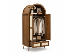 Armoire <strong>SWEIKO</strong> <strong></strong> coloris marron largeur 80 cm