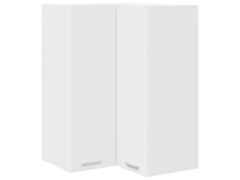  Meuble de rangement cuisine, armoire suspendue blanc 57x57x80cm bois d'ingénierie  - Conforama A