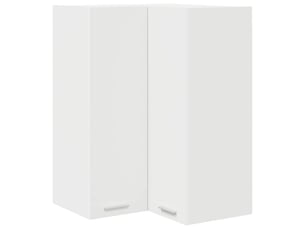 Meuble de rangement cuisine, armoire suspendue blanc 57x57x80cm bois d'ingénierie