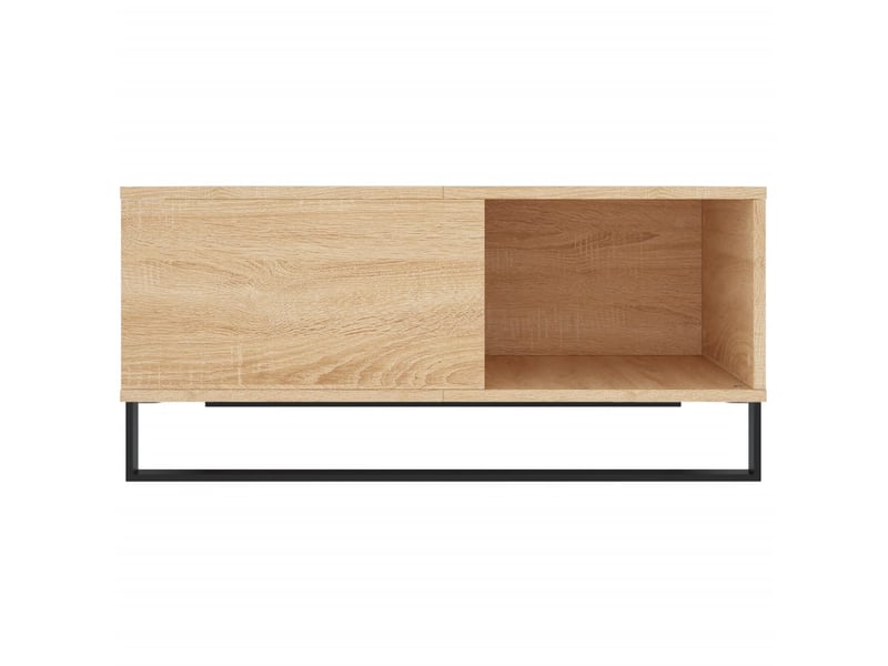 Table basse - table de salon - table à thé chêne sonoma 80x80x36,5 cm bois d'ingénierie  - Conforama E