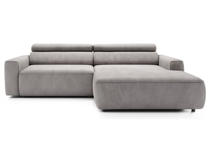 Selsey fando - canapé d'angle - 252 cm - velours gris