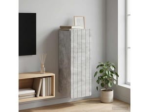 Armoire     <strong></strong> <strong></strong> coloris argenté largeur 33 cm