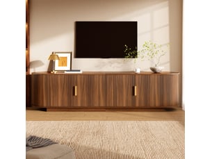 Meuble tv coloris marron 180 cm <strong>MODENUIT </strong>  <strong></strong>