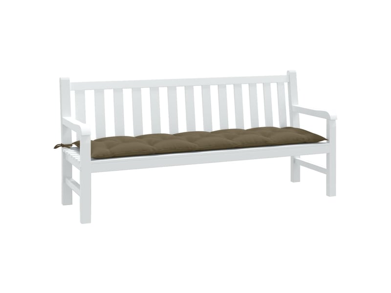  Coussin de banc de jardin, coussin d'assise taupe mélangé 180x50x7 cm tissu cf52840  - Conforama B