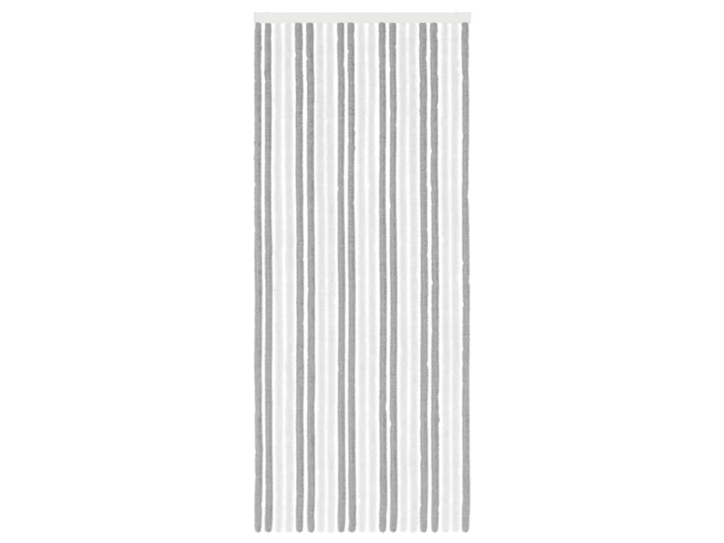  Rideau anti-insectes, moustiquaire en chenille gris et blanc 90 x 220 cm cf43457  - Conforama C