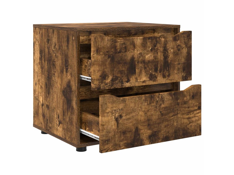  Armoire de rangement, commode de rangement 60 x 48 x 57 cm bois d'ingénierie shl2007  - Conforama E