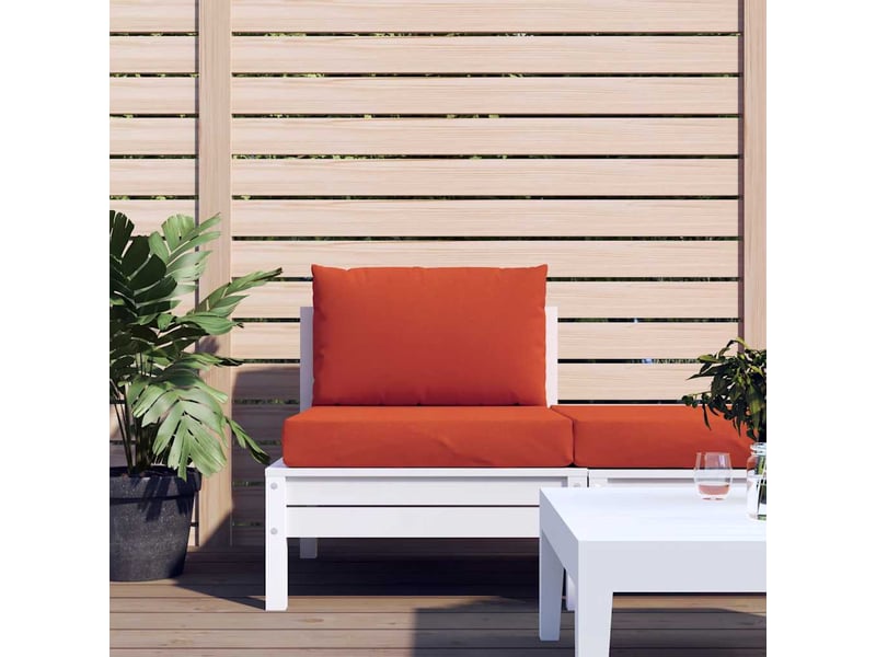  Lot de 2 coussins de palette, coussins de canapé rouge mélangé tissu cf59610  - Conforama C