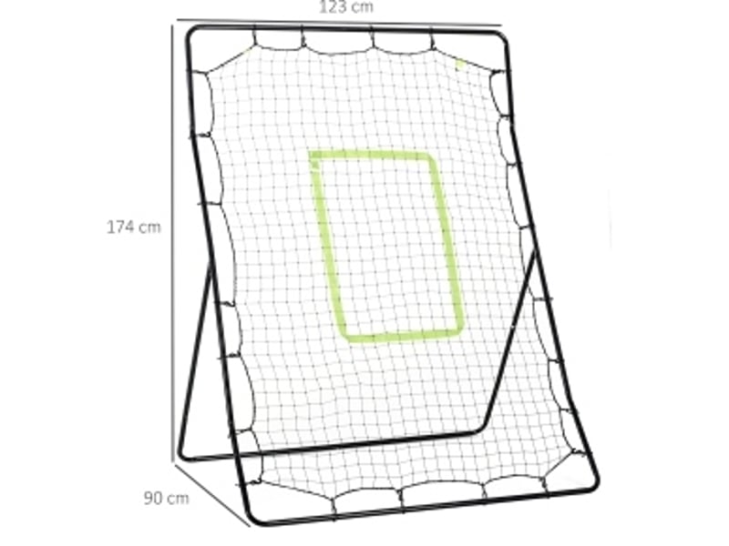  Filet rebondisseur de baseball 123x90x174 cm – noir – surface réglable, pliable et transportable  - Conforama C