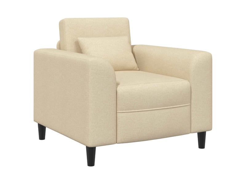  Vidaxl fauteuil crème tissu  - Conforama D