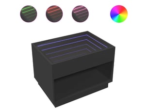 Table basse rectangulaire coloris noir  