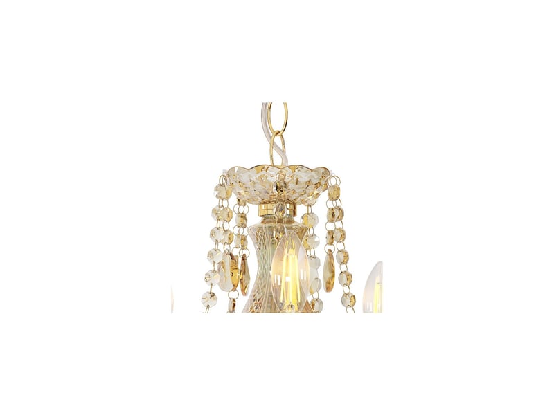  Globo marie lustre couleurs or 5x e14  - Conforama C