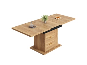 Table basse carré(e) coloris naturel   - 80 cmx140 cm