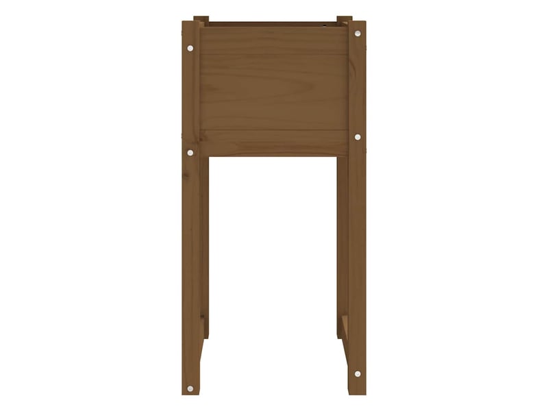  Jardinière - bac à fleurss 2 pcs marron miel 40x40x81 cm bois massif de pin  - Conforama E