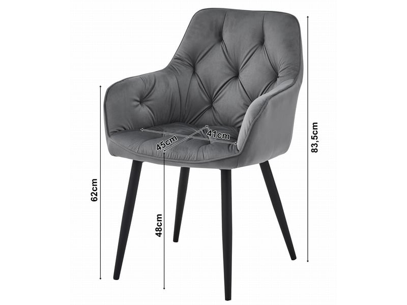 Family chaise jork - velours vert foncépieds noirs x 2  - Conforama D