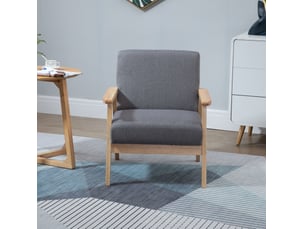 Fauteuil fixe MAISENTIEL Tissu gris vendu A l'unité