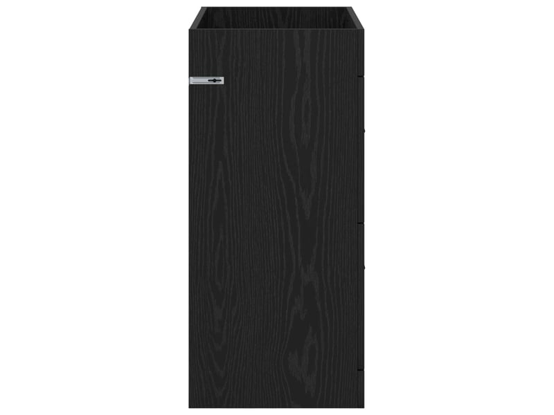  Meuble sous lavabo de salle de bain, commode chêne noir shl9817  - Conforama E