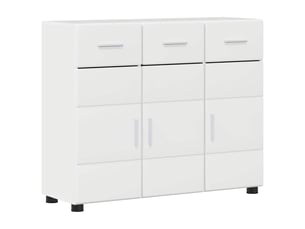Buffet - bahut - meuble de rangement florin 88,5 x 30,5 x 73 cm blanc brillant