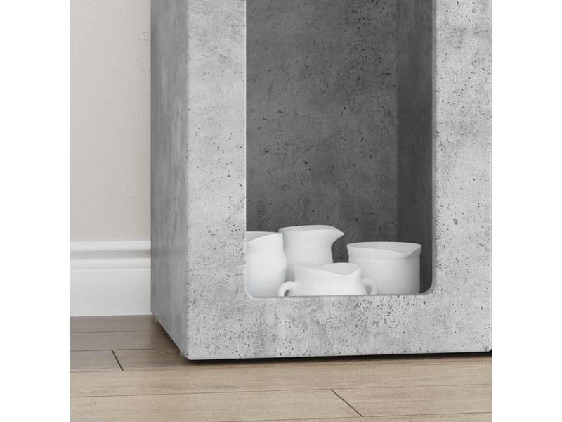  Buffet - bahut - meuble de rangement elst gris béton 59 x 35 x 100,5 cm bois d'ingénierie  - Conforama E