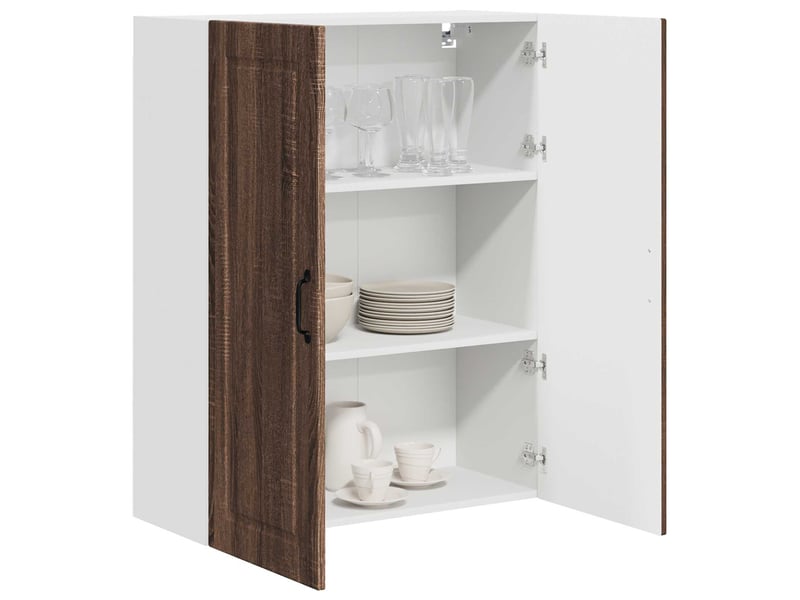  Meuble mural de cuisine, armoire de cuisine chêne brun 80x31x100cm shl6677  - Conforama C