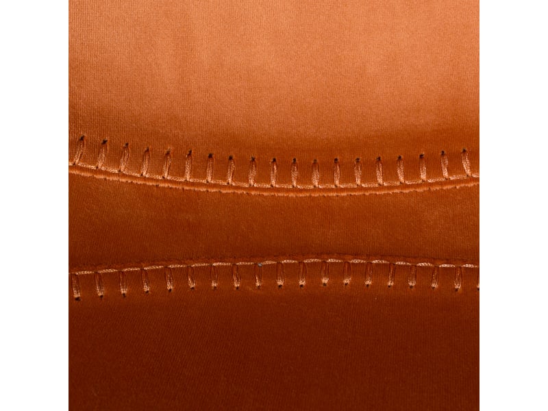  Lot de 2 chaises de bar h80 cm en velours orange - franky  - Conforama E