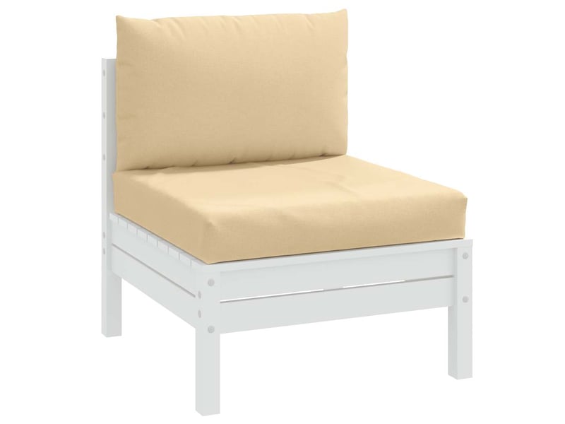  Lot de 2 coussins de palette, coussins de canapé beige mélangé tissu cf59487  - Conforama B