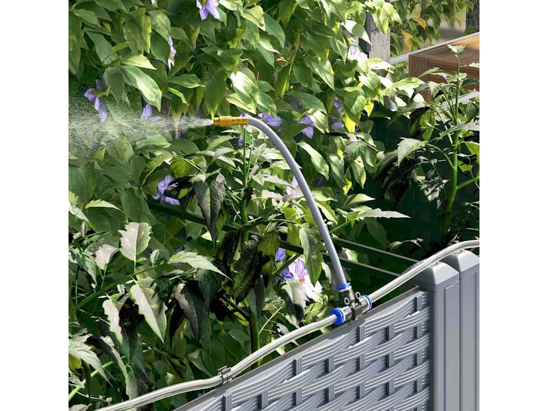  Jardinière - cache-pot de jardin 2 pcs gris clair 80 x 40 x 142 cm pp  - Conforama E