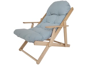 Fauteuil relax manuel  <strong></strong> Coton / Lin gris