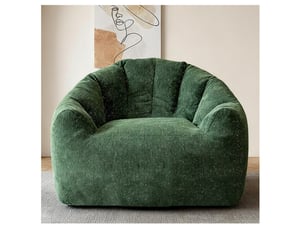 Canapé droit compressé fixe <strong>MAISENTIEL</strong> <strong></strong> 1 place Tissu vert