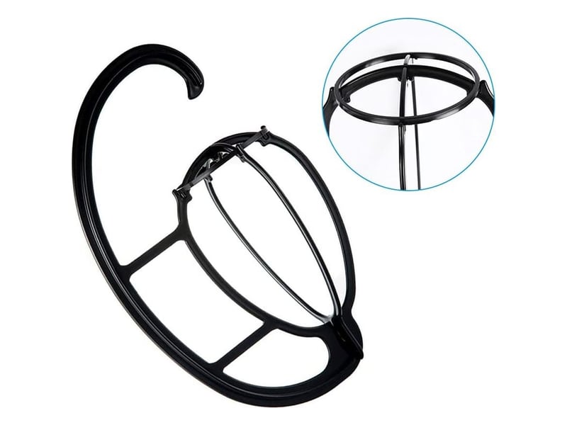  Ymyny support de perruque, 2pièces wig stand cintres de perruque support de perruque portable support de perruque pour toutes les perruques et chapeaux perruque pliable support de perruque durable  - Conforama C
