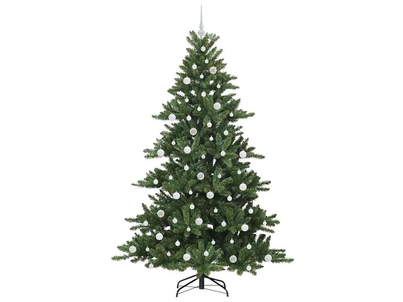  Sapin de noël - arbre de noël artificiel à branches articulées vert 210 cm  - Conforama D