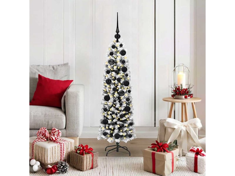  Sapin de noël artificiel, arbre de noël vert 120 cm pvc et acier et plastique shl9740  - Conforama B