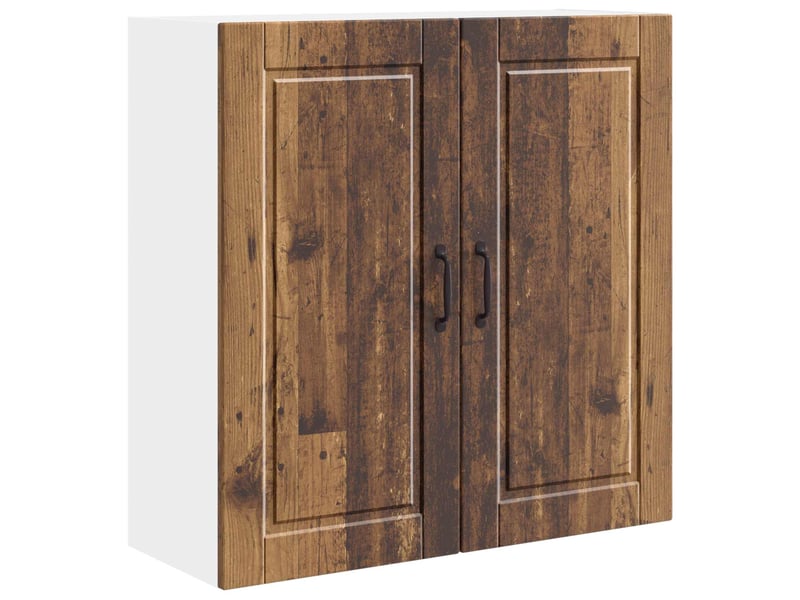  Meuble mural de cuisine, armoire de cuisine bois ancien 80x31x80cm shl7030  - Conforama A