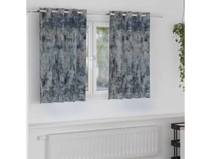Lot de 2 rideaux en velours, rideaux de fenêtre gris argenté 140 x 140 cm velours cf44213