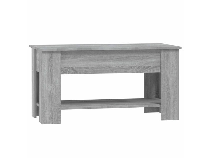  Table basse - table de salon - table à thé sonoma gris 101x49x52 cm bois d'ingénierie  - Conforama E