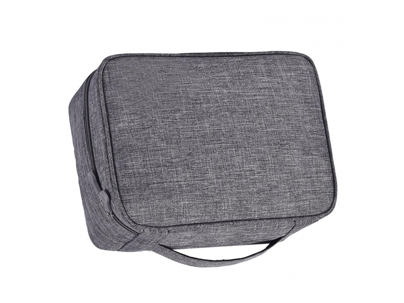  Boîte de rangement pour câbles, batterie externe, disque u, sac numérique multifonction, doré  - Conforama D