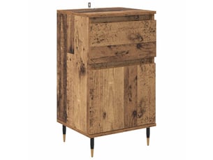 Buffet - bahut - meuble de rangement bois ancien 40 x 35 x 70 cm bois d'ingénierie et fer