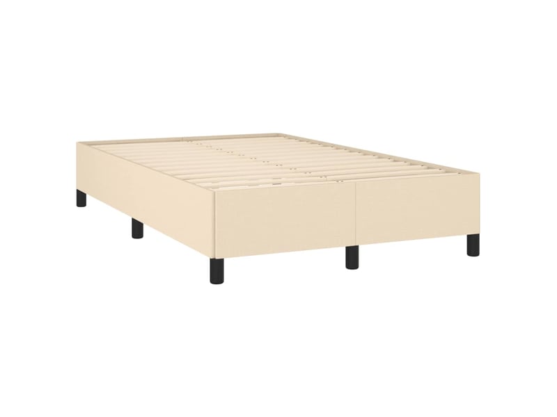  Lit double- lit adulte -  cadre de lit sans matelas crème 120x190 cm tissu  - Conforama B