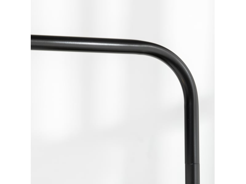  Lampadaire de salon 64 x 38 x 163,5 cm noir et blanc, acier avec abat-jour, câble 180 cm, interrupteur au pied  - Conforama E