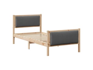 Lit simple 100x200 cm    coloris marron