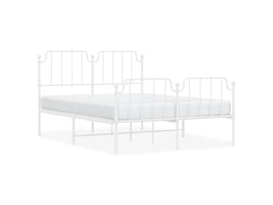 Lit 2 places 150x200 cm coloris blanc
